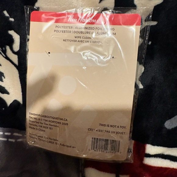 Tim Hortons Yellow and Brown Drink Cozy - Picture 2 of 2